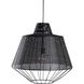 Leballe 1 Light Matte Black Pendant Ceiling Light, Medium